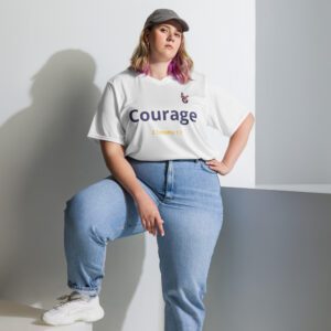 Courage -  Recycled unisex sports jersey
