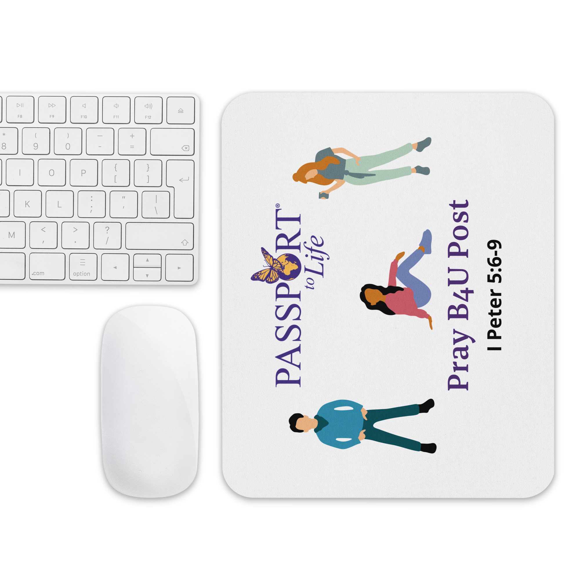 Pray B4U Post Mouse pad
