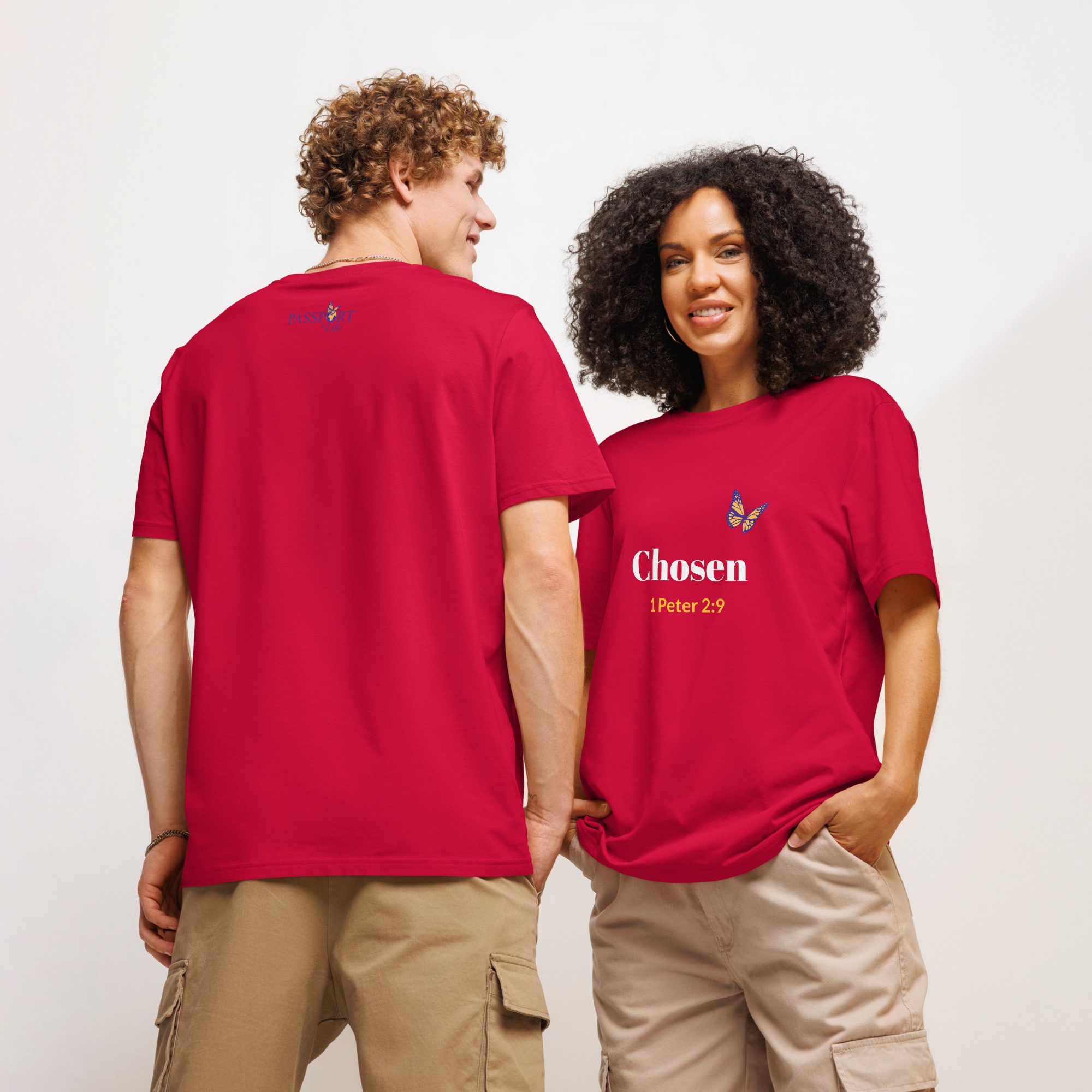 Chosen -  Unisex organic ribbed neck t-shirt